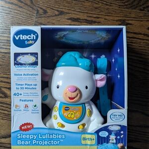 VTech Baby Sleepy Lullabies Bear Projector - White and Blue